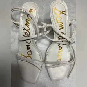 Sam Edelman Cream Strappy Heels